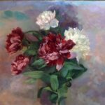 The unknown artist Peonies. (1950s)