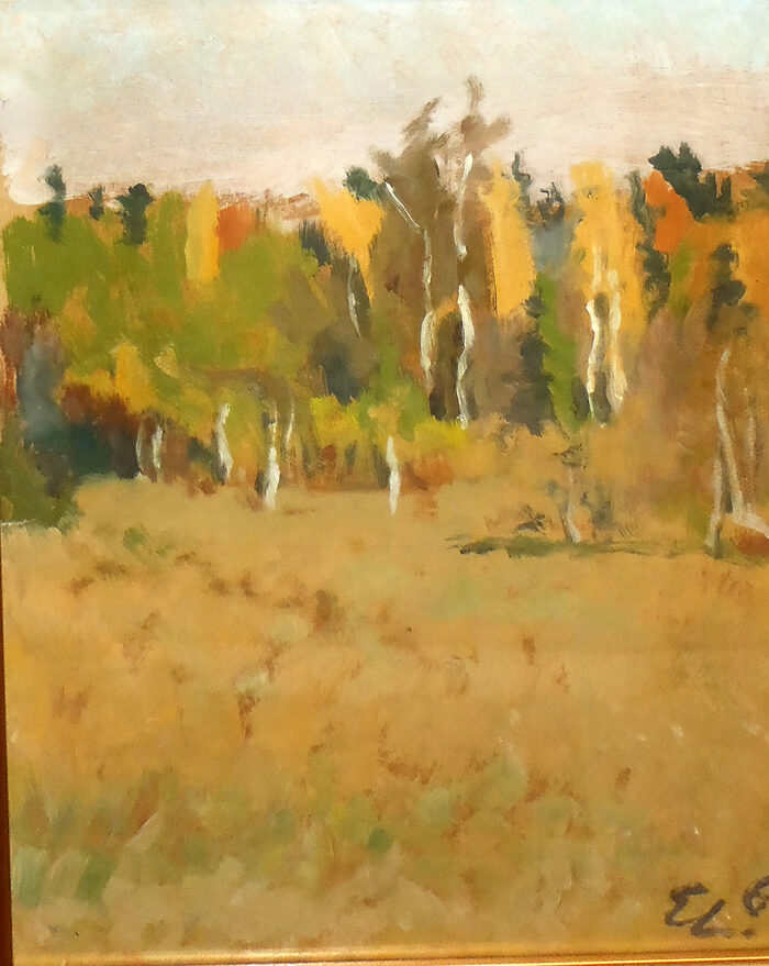OLYMPUS DIGITAL CAMERA Lepp Esko (1906-1977). Autumn Landscape. Study (1961) – Bild 1
