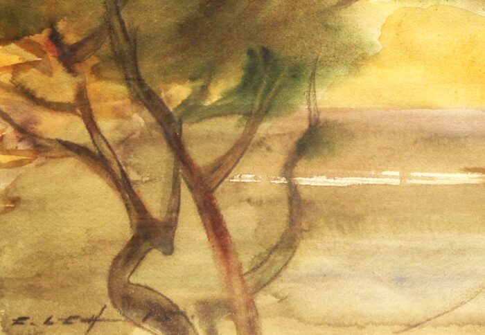 lehis, enno (1912 2011). landscape. (1976)