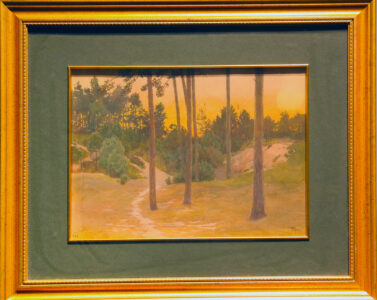 rosen, paul gerhard von (1856 –1927). pines in dunes. (1917)