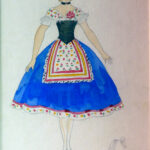 mei, natalie (1900–1975). sketch for a costume. (1933)