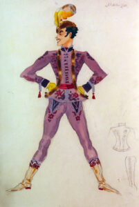 mei, natalie (1900–1975). sketch for a costume. kalman "maritsa" (1935)