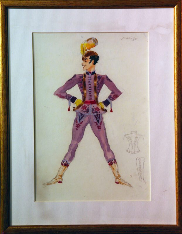 mei, natalie (1900–1975). sketch for a costume. kalman "maritsa" (1935)