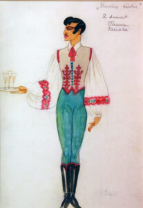 mei, natalie (1900–1975). "sketch for a costume". (1930s).