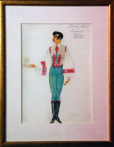 mei, natalie (1900–1975). "sketch for a costume". (1930s).