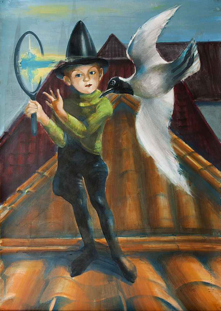 sadovnikova, jelena. birds catching boy sadovnikova, jelena. birds catching boy