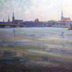 leškin viktor (1914 1998). kind to riga from the sea. (1983)