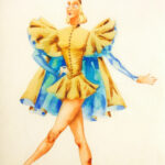 mei, natalie (1900 – 1975). sketch for a costume. (1930s)