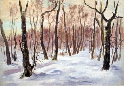 Haas, Voldemar (1889–1982). "Wood in the Winter". (Late 1960s, early 1970s).