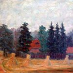 Halliste, Herman (1900-1973). Landscape. (1943)