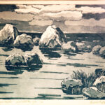 lepp, esko (1906 1977). coastal landscape. (1970)