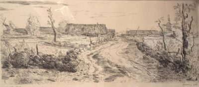 evald okas (1915 2011). saaremaa. karala küla (1958)