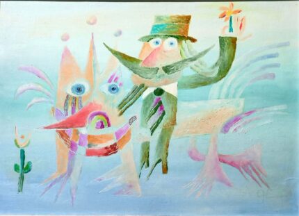 avo paistik (1936 2013) ratsutav mees lillega (1994)