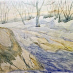 august pulst (1889 – 1977). jõgi talvel (1940)