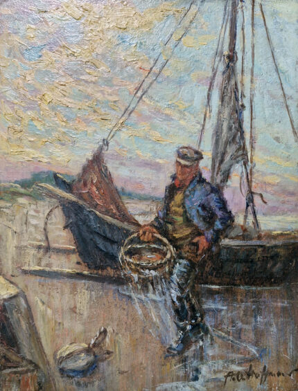 adolf hoffmann (wien 1882 wien 1956). kaluri traasmine püügilt. (1940. aastad)